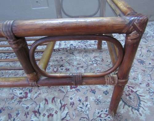 "Cane" coffee table in fantastic condition.Perfect in informal areas-Lifespace Sale