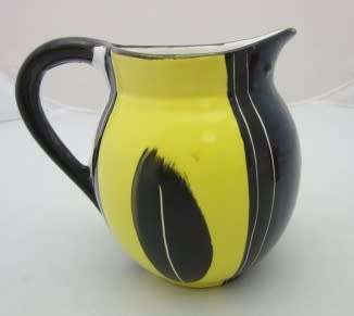 A gorgeous, colourful ceramic jug, "Lesedi pottery made in S-Africa, Cape Town". Lifespace Sale