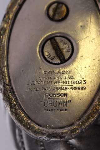 A spectacular vintage (1936) Ronson 'Crown' table lighter, made in the United States.