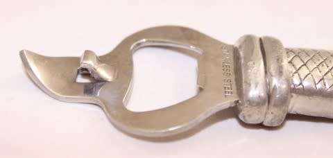 A stunning stainless steel Carrol Boyes bottle opener, gorgeous and functional!