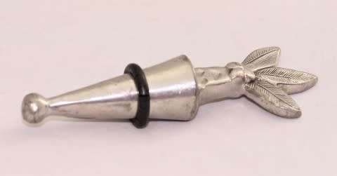 A beautiful stainless steel, Carrol Boyes bottle stopper, gorgeous and functional!
