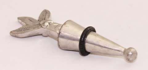 A beautiful stainless steel, Carrol Boyes bottle stopper, gorgeous and functional!