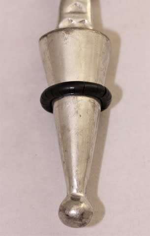 A beautiful stainless steel, Carrol Boyes bottle stopper, gorgeous and functional!