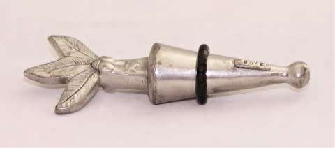 A beautiful stainless steel, Carrol Boyes bottle stopper, gorgeous and functional!