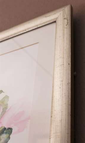 A very pretty watercolour painting of a pink hibiscus flower, gorgeous in any room!