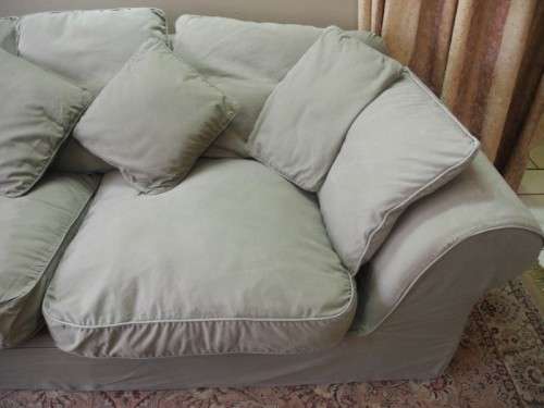 A fabulous quality "oversized" Coricraft 2.53m sofa couch w/ removable covers & comfortable cushions