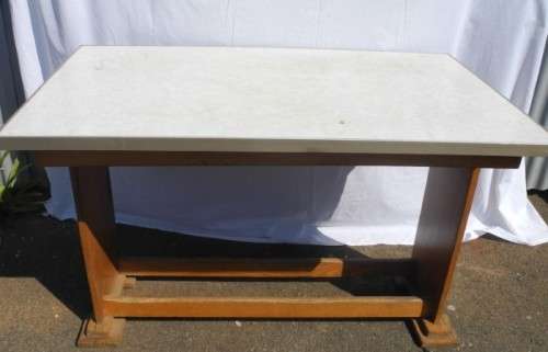 A lovely vintage multi purpose table/desk. Great restoration project!