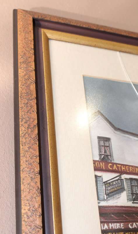 A lovely framed vintage Maurice Legendre "Paris" print.