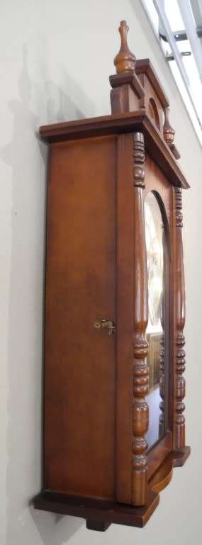 BARGAIN CLOCKS!!A vintage Blessing 31 day clock in a wood wall casing. Lifespace Sale