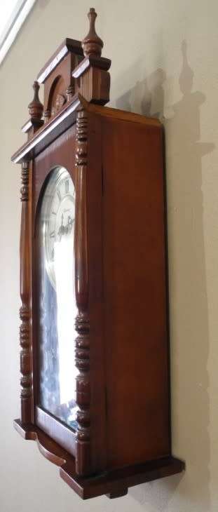 BARGAIN CLOCKS!!A vintage Blessing 31 day clock in a wood wall casing. Lifespace Sale