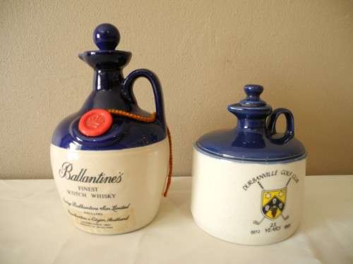 A vintage Ballantines Whisky decanter and a Durbanville golf club decanter-Lifespace Sale
