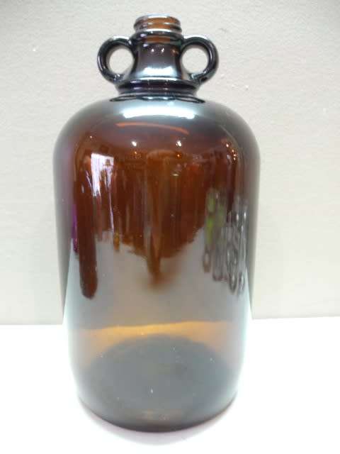 Two awesome brown glass bottles-Lifespace Sale