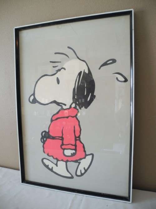 A wonderful vintage print of "Snoopy". Pretty in all rooms!!! Lifespace Sale