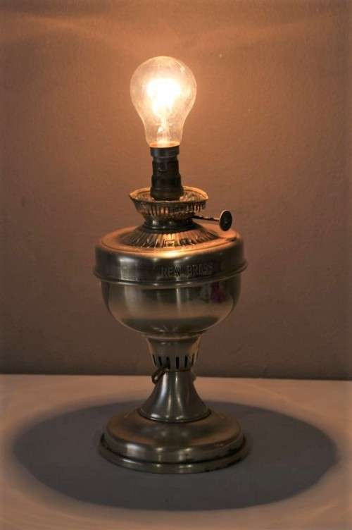 A stunning Camerco (Germany) brass table lamp - very stylish-Lifespace Sale