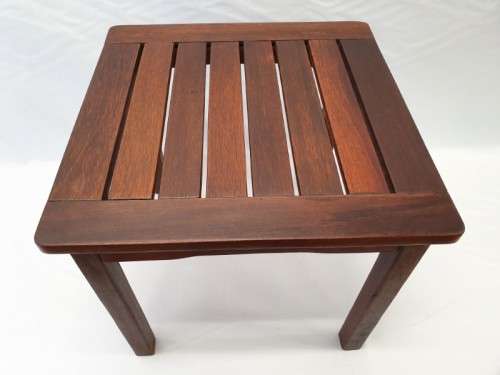 A stunning slatted wood Leisure garden "Outback" furniture side table-Xmas sale