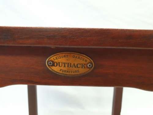 A stunning slatted wood Leisure garden "Outback" furniture side table-Xmas sale