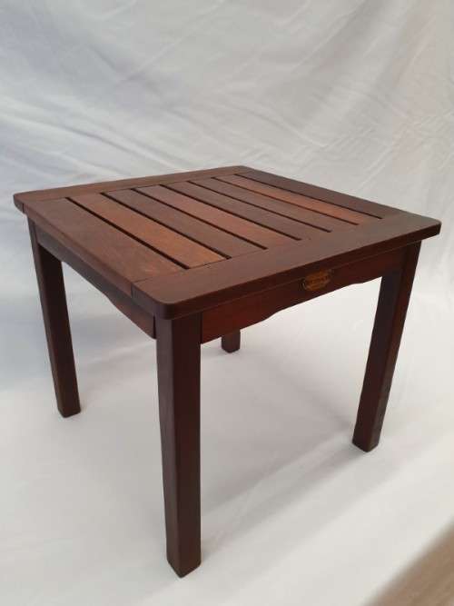 A stunning slatted wood Leisure garden "Outback" furniture side table-Xmas sale
