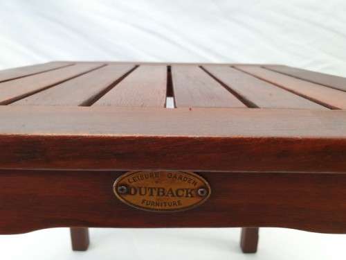 A stunning slatted wood Leisure garden "Outback" furniture side table-Xmas sale