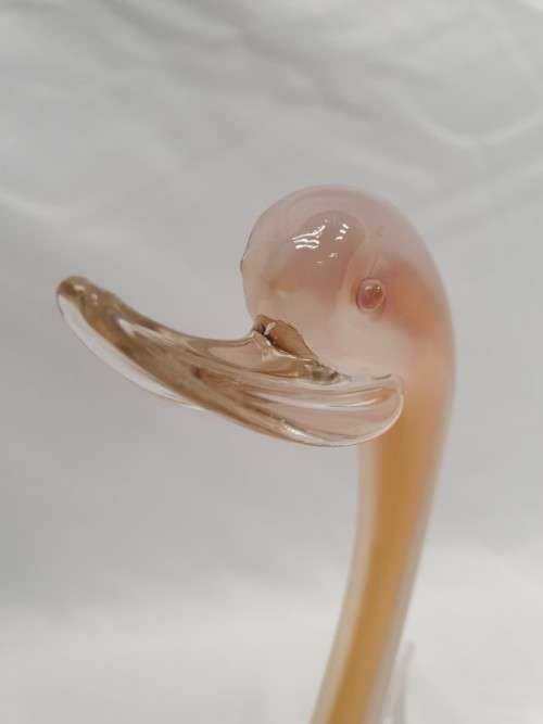 An exceptional beautiful vintage Murano of Italy hand blown glass bird.Xmas Sale