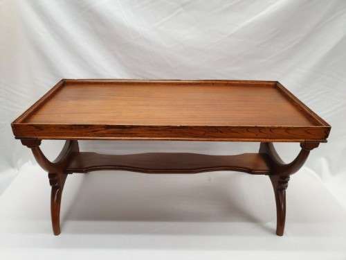 A carved Oak coffee table in good condition.Perfect in informal areas-Xmas Sale