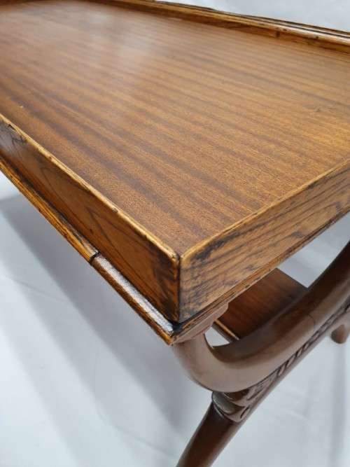 A carved Oak coffee table in good condition.Perfect in informal areas-Xmas Sale