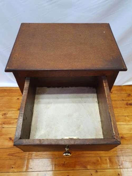 A single top drawer wood cabinet with three bottom shelves-Xmas sale