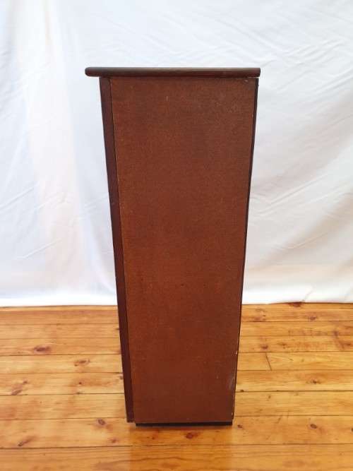 A single top drawer wood cabinet with three bottom shelves-Xmas sale