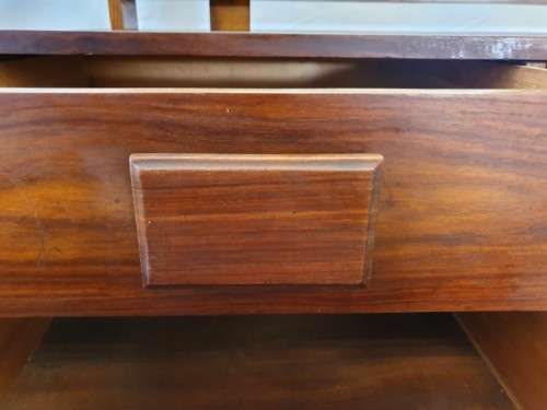 A stylish vintage retro styled dressing table with 6 drawers and large mirror-Xmas sale