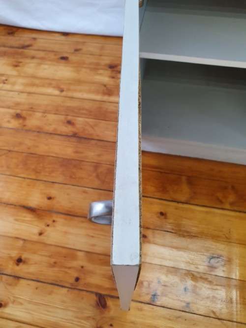 A modern melamine top desk with a pull out keyboard drawer. Xmas sale