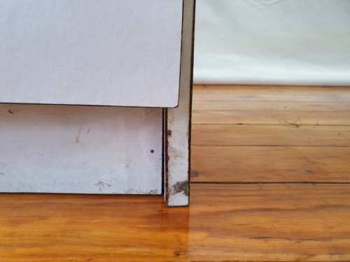 A modern melamine top desk with a pull out keyboard drawer. Xmas sale