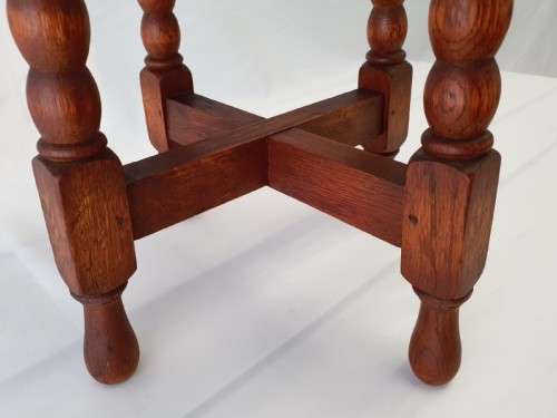 A lovely vintage solid teak small octagonal side table-Xmas sale!