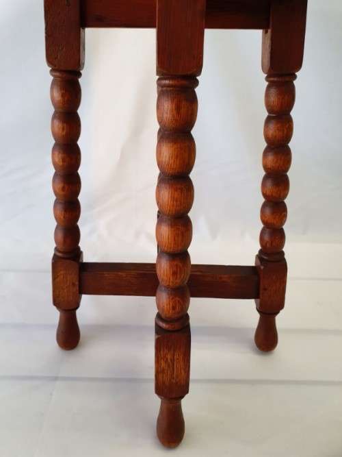 A lovely vintage solid teak small octagonal side table-Xmas sale!