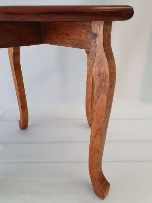 A lovely vintage solid Oak and Imbuia small side table-Xmas sale!
