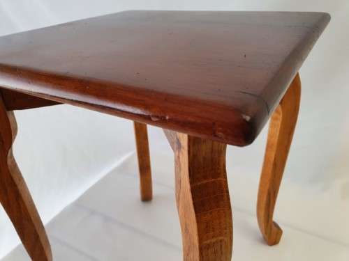 A lovely vintage solid Oak and Imbuia small side table-Xmas sale!