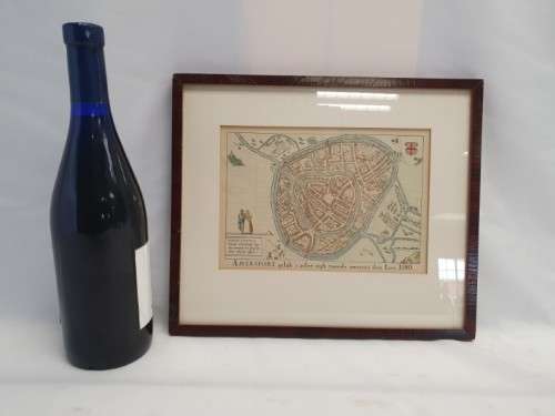 A stunning framed and detailed print of a Amersfort 1580 map. Xmas sale