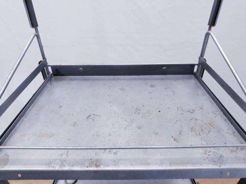 A sturdy 3 tier metal shelf
