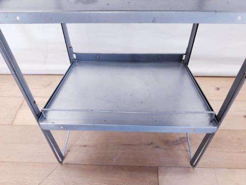 A sturdy 3 tier metal shelf