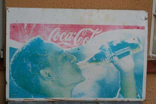 A STUNNING AUTHENTIC COKE SIGN! THE REAL DEAL, NOT SOME ALUMINIUM COPY...RARE, RARE, RARE!