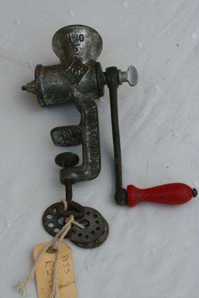 VINTAGE KITCHEN TOOLS - FOOD CHOPPER WITH SPARE BLADES!!! VERY DIFFERENT AND SOME VERY RARE!!!