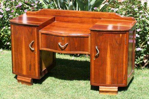 CRAZY CRAZY CRAZY R1... A STUNNING ART DECO SIDE SERVER / DRESSER / DISPLAY... VERY NICE PIECE!