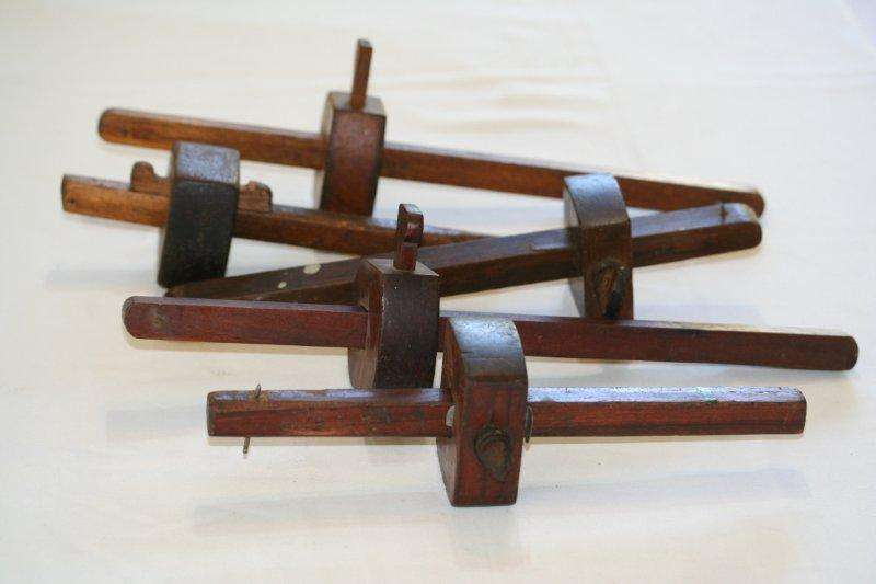 CRAZY R1... CARPENTRY TOOLS FROM THE EARLY 1900's - 5 x SCRIBERS. PLEASE VIEW PICS