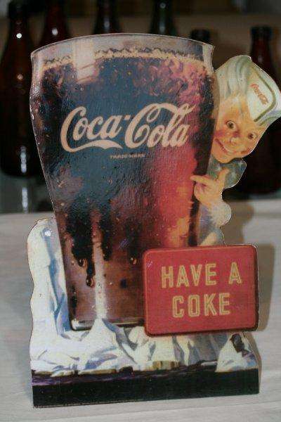 A VERY NICE STANDING COKE SIGN!!!! REMEMBER TO CHECK MY OTHER CRAZY LISTINGS...