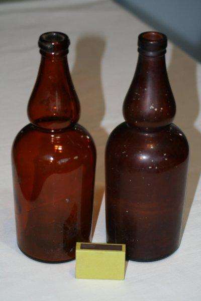 A PAIR OF VERY RARE OLD BEER BOTTLES!!! REMEMBER TO CHECK MY OTHER LISTINGS...