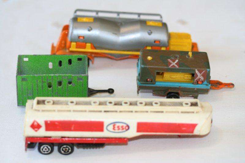 JOB LOT MODEL TRUCK TRAILERS! check my other listings for RARE model trains!