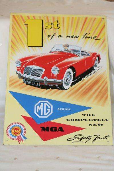 AN AWESOME EMBOSSED MG SERIES METAL SIGN!!! VERY COOL...