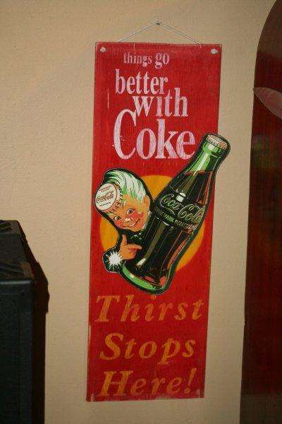 A STUNNING WOOD COKE SIGN!!! VERY COOL FOR YOUR COLLECTION...
