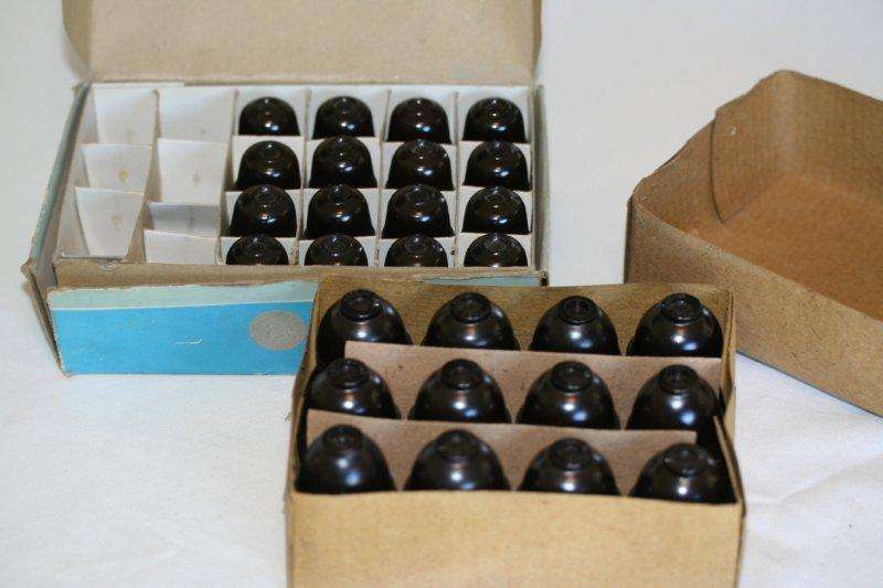 RESTORERS THIS IS FOR YOU! OLD BAKELITE BAYONET LAMP HOLDERS - TWO SIZES...