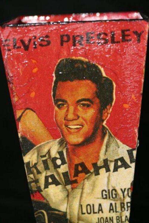ELVIS PRESLEY HOLD-ALL CONTAINER... COOL FOR STRAWS, STATIONARY, SPOONS, YOU NAME IT!