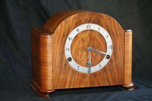 BRITISH ENFIELD ART DECO QUARTER CHIME MANTEL CLOCK IN EXCELLENT CONDITION, WORKS PERFECTLY!
