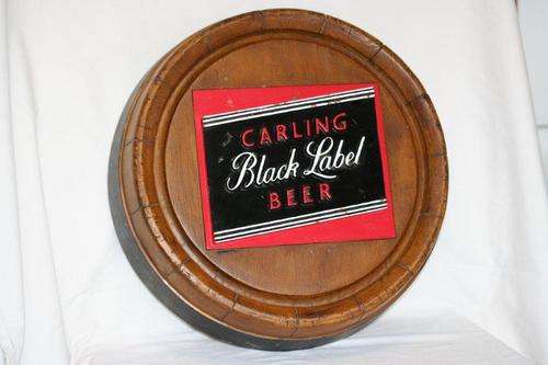 AN AWESOME BLACK LABEL BARREL END PUB SIGN!!! VERY NICE SIGN FOR YOUR BAR...